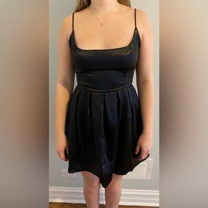 Lucy in the Sky, Black Satin Dress (Unworn)